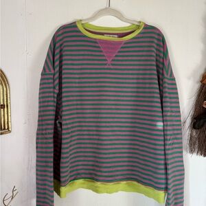 We The Free Pink and Green Knit Top